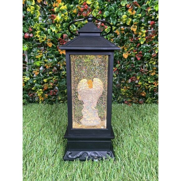 Ednacele Musical Snow Light Xmas Angel Lantern Plays Ring Christmas Bells TESTED - Picture 4 of 7